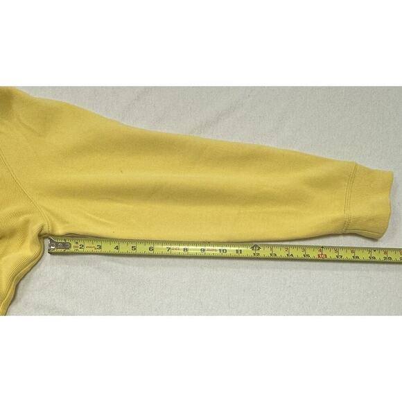 Polo Ralph Lauren Adult Men Pullover Sweatshirt 2XL Yellow Quarter Zip Blue Pony - Picture 4 of 10